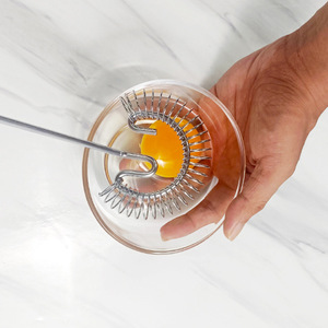 Fouet à ressort manuel en acier inoxydable personnalisé pour la cuisine, batteur à œufs manuel - Product Image 4