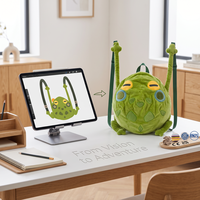 Fabricant de jouets en peluche personnalisés à faible MOQ, OEM ODM, oreillers en peluche doux personnalisés et sacs à dos en peluche pour enfants, service de dessin gratuit