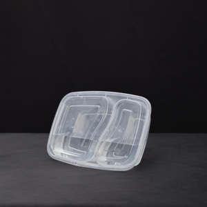 Benutzer definierte schwarze Kunststoff PP Lunch Box Mikrowelle Ofen sicher American Bento Einweg-Lebensmittel behälter Clam shell <span class=keywords><strong>Wrap</strong></span> für die Küche - Product Image 4