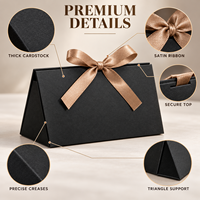 Boîtes cadeaux triangulaires minimalistes en papier avec ruban pour les faveurs de mariage, le dîner de répétition, l'emballage personnalisé de bonbons et les cadeaux de fête