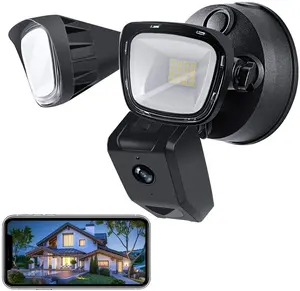 ขายส่ง wifi floodlight การรักษาความปลอดภัยกล้อง-Tuyasmart กล้องฟลัดไลท์แบบ WiFi,กล้อง Alexa Google Home Tuya กล้องวงจรปิดฟลัดไลท์กันน้ำอัจฉริยะสำหรับบ้าน