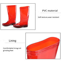 Bottes en caoutchouc souple légères pour homme, imperméables en PVC, hauteur genou, doublure en coton, pour toutes saisons (hiver, été, automne)