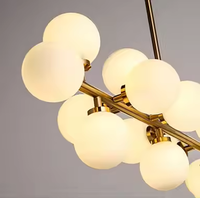 Lustre en verre opale personnalisé Tyson, luminaire suspendu linéaire pour salon, salle à manger, hall d'hôtel, projet de décoration intérieure