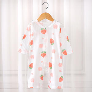 Automne printemps nouveau-né combinaison ramper costume bébé barboteuse mince tenue d'été garçons pur coton pyjamas mignon Style Offre Spéciale - Product Image 1