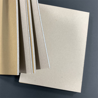 Cartón gris personalizado de 5 mm, cartón espumado con papel kraft, cubierta de libro de cartón esponjoso