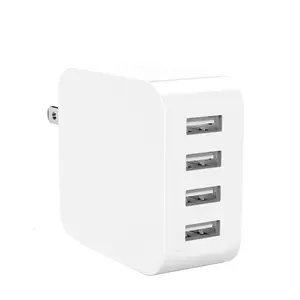 40W USB Charger Adapter 4 port Mobile phone charger 5V 2.4A each port with EU/UK/US/AU plugs for optional