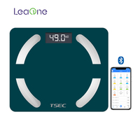 Leaone hogar superventas nueva llegada báscula de grasa corporal Oem venta al por mayor diseño saludable analítico Bluetooth báscula de grasa corporal