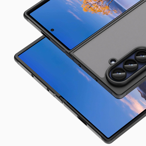 Matte Skin Cảm Giác Chống Sốc Trong Suốt <span class=keywords><strong>TPU</strong></span> PC Lai Cứng Acrylic Cover Quay Lại Trường Hợp Điện Thoại Cho Samsung Galaxy Z Gấp 7 - Product Image 3