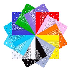 Vente en gros en vrac de bandeaux pour cheveux en coton de qualité supérieure 100% 22''22'' Motif paisley Style hip-hop en plein air pour hommes et femmes - Product Image 1