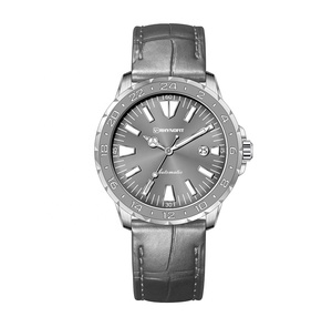 Montre de plongée automatique Miyota 9015, boîtier en acier inoxydable argenté, lunette noire, aiguilles luminescentes bleues, noires et vertes, cadran BGW9&C3, 300m. - Product Image 5