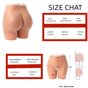 Silicone1.9 pouces grosse fesse hanche rembourré <span class=keywords><strong>faux</strong></span> vagin culotte pour Sexy Crossdresser <span class=keywords><strong>homme</strong></span> à femme - Product Image 5