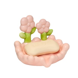 Ruijie Ceramic Tulip Soap Dish Floral Shape Self Drain Bathroom Decor White Porcelain - Product Image 5