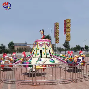 China fábrica crianças pato Donald parque diversões equipamentos Spin Cartoon ciclismo passeios