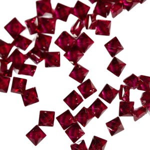 Synthetic Red Corundum Round Brilliant Cut 3.0-10.0mm For Jewelry Making - Product Image 5
