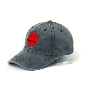 Sport OEM ODM custom logo adult colorful promotional cotton twill washed cap