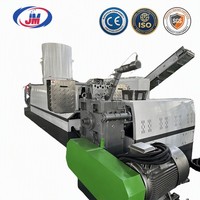 Compacteur automatique PE PP à double étage avec anneau d'eau, machine de granulation à haut rendement CE 500KG/H, ligne de recyclage