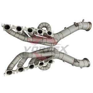Vortex High Flow Racing Manifold for Lamborghini Huracan STO EVO Heat Wrap Insulated Exhaust Headers Upgrade - Product Image 6