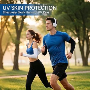 Manicotti Protettivi per Uomo e Donna con Logo Personalizzato, Protezione UV e dal Sole, per Sport all'Aperto - Product Image 3