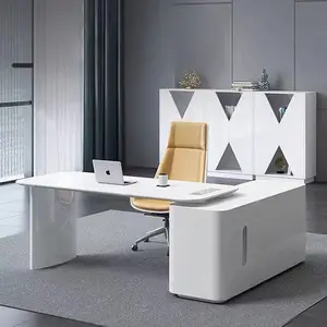 Fashion home furniture writing executive CEO boss workstation wood computer office desk