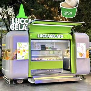 2026 New Street Sales Coffee Truck Dining Car Burger <strong>French</strong> <strong>Fries</strong> Ice Cream Bus Truck Mobile Food Trailer with Full Kitchen - Product Image 1