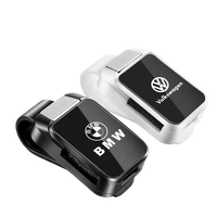 YQC Support universel antidérapant en plastique portable pour pare-soleil de voiture, porte-lunettes et porte-billets, compatible avec Mercedes