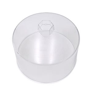 Cúpula de exhibición de pasteles de diseño moderno con asa hexagonal de PS, ecológica, para tiendas de postres y pastelerías - Product Image 3
