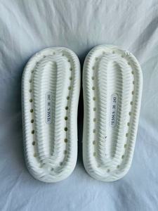 Tongs blanches en EVA 37 230MM 38 240MM 39 250MM 40 260MM avec semelle amortie 40MM, pantoufles d'intérieur à bout ouvert - Product Image 5