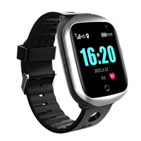 Reloj Inteligente con Videollamadas 4G, Detección de Caídas, Temperatura para Personas Mayores, Botón SOS, Rastreador GPS Gf-07, Teléfono Inteligente