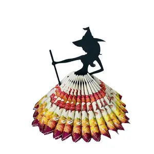 Schlussverkauf kreatives Design hölzern Halloween-Dekoration Hexen-Wandtuch Papierhandtuchhalter für Haus Küche Restaurant Schreibtisch