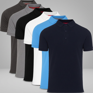 เสื้อโปโลแขนสั้นผู้ชายสีเขียว ยี่ห้อ ASAP Apparels Co สำหรับเล่นกอล์ฟ เทนนิส ผ้าฝ้ายถัก 100% ป้องกันการยับ พร้อมลายปัก - Product Image 4