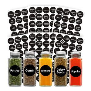 Hộp Đựng Thực Phẩm Dính In Sẵn Chống Thấm Nước Tùy Chỉnh Hộp Sắp Xếp Nhà Bếp Hữu Cơ Hình Vuông Tròn Hộp Đựng Thức Ăn Có Nhãn Dán Gia Vị - Product Image 3