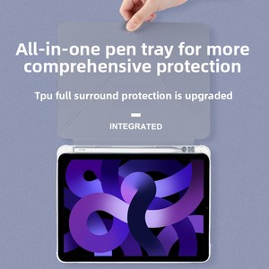 Funda Protectora para <span class=keywords><strong>iPad</strong></span> Pro 11 - 10.2 Pulgadas con Ranura para Lápiz, Carcasa Protectora de TPU, para Modelos Air 4/<span class=keywords><strong>5</strong></span>, Diseño Plegable en Y - Product Image 3