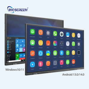 INGSCREEN Tableau blanc intelligent interactif mobile Panneau numérique de réunion <span class=keywords><strong>Android</strong></span> 14 Écran tactile 55 65 75 85 86 98 <span class=keywords><strong>100</strong></span> pouces - Product Image 4