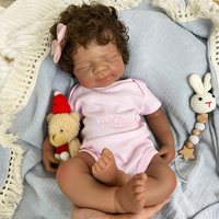 Poupée Reborn de 20 pouces, collection ultra réaliste, entièrement en silicone solide, avec sucette, coiffure personnalisée, vente en gros, personnalisable