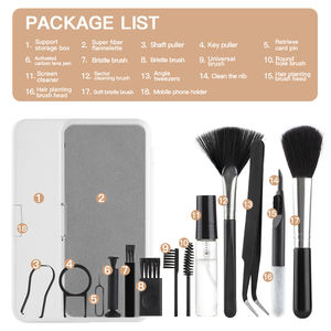 ชุดทำความสะอาดอเนกประสงค์ Great Roc 18 in 1 พร้อมที่วางโทรศัพท์มือถือ ชุดทำความสะอาดโทรศัพท์สำหรับพีซี ทีวี แล็ปท็อป หูฟัง - Product Image 2