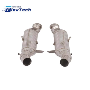 Downpipe FlowTech de haute qualité en acier inoxydable T304 avec bouclier thermique pour Alfa Romeo Giulia 2.9T Quadrifoglio - Product Image 4