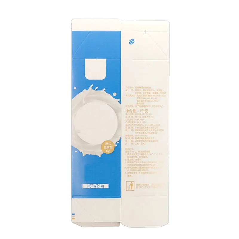 500ml 1000ml paper cardboard bottle carton milk/juice packaging box