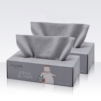 Distributeur de chiffons en microfibre Detailla, boîte de rangement pour serviettes de cuisine réutilisables, support rectangulaire de style simple, chiffons en vrac