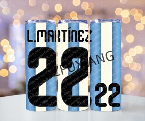 Vaso Térmico <span class=keywords><strong>de</strong></span> Acero Inoxidable <span class=keywords><strong>de</strong></span> 20 oz con Diseño <span class=keywords><strong>de</strong></span> Balón <span class=keywords><strong>de</strong></span> Fútbol <span class=keywords><strong>de</strong></span> Australia, <span class=keywords><strong>el</strong></span> Mejor Regalo para Fanáticos del Fútbol, 10 <span class=keywords><strong>Messi</strong></span> - Product Image 2