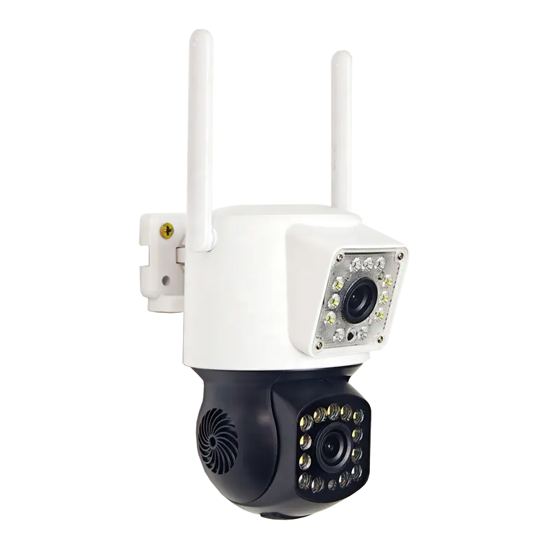 V360PRO回転式Wifi Ptz屋外ドームCctv 2MP + 2MP 2KIpレンズデュアルスクリーンカメラ