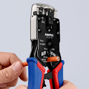 Pince à connecteurs Western KNIPEX 97 51 12 avec poignées multi-composants bruniées 200 mm - Product Image 3