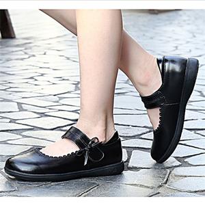 Ragazza Mary Jane School Uniform Shoes Ballet Flat Styles Kids Black Flats Girls Dress Shoes Mary Janes School Shoes For Girls - Product Image 6