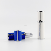 Pulvérisateur à pompe en aluminium de 5 ml F906 (5 ML) argenté, flacon de parfum cosmétique rechargeable personnalisable pour les voyages