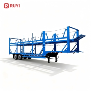 <span class=keywords><strong>Remorque</strong></span> de transport automobile de petite taille de marque de bonne qualité, à double plateau, 2 <span class=keywords><strong>essieux</strong></span>, <span class=keywords><strong>3</strong></span> <span class=keywords><strong>essieux</strong></span>, en acier, <span class=keywords><strong>remorque</strong></span> porte-voitures 5/8 à vendre - Product Image 1