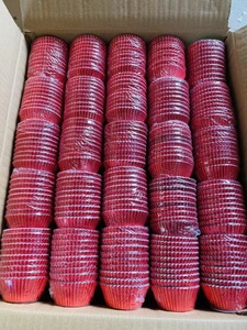 Tùy chỉnh kích thước và màu sắc không thấm mỡ không mùi kim loại nhôm lá cupcake lót cốc nướng bánh <span class=keywords><strong>muffin</strong></span> trường hợp - Product Image 6