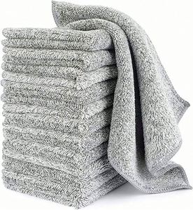 Chiffon de nettoyage en fibre de bambou gris pour la cuisine, la vaisselle et les voitures, très vendu - Product Image 1