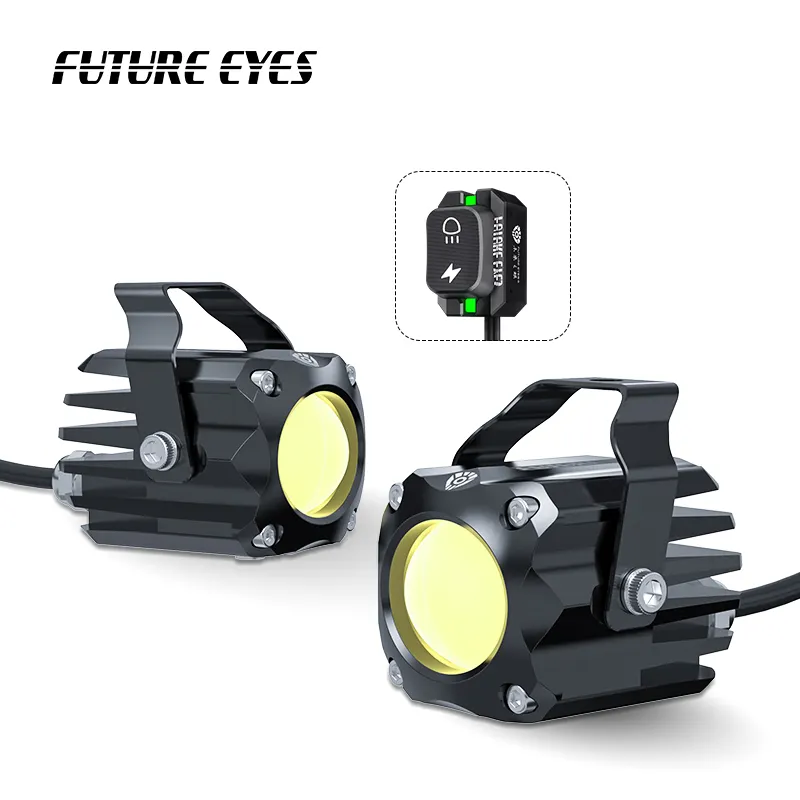 Gelecek gözler F150-S arka ışık anahtarı sis LED Mini gizli yardımcı motosiklet lambası