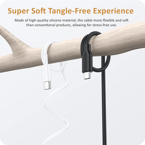Vente chaude de haute qualité câble USBC en Silicone Super souple 100W 240W 5A PD charge rapide USB Type C à Type C câble <span class=keywords><strong>cordon</strong></span> 1m 2m 3m - Product Image 4