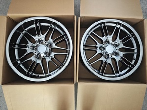 Jantes YQ à Déport Profond 18x8j 18x9.5j ET 20/22 PCD 5x120 CB 74.1 Jante Style Rétro pour BMW E60 E39 E40 E30 M5 M3 Noir Hyper Black - Product Image 4