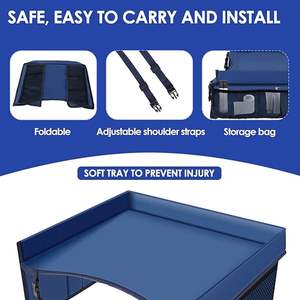 Muestra gratuita de bandeja plegable para asiento de coche Mesorock, bandeja de viaje para niños y bebés para viajes largos con gran espacio de almacenamiento - Product Image 2